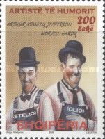 Laurel and Hardy Wearing Hats
