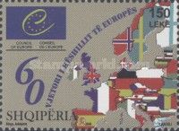 Map of Europe with Flags
