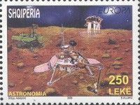 Spacecraft and Exploration Vehicle on Mars