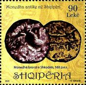 Bronze coin of Shkodër, 168 B.C.
