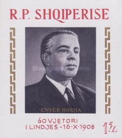 Enver Hoxha, communist leader of Albania