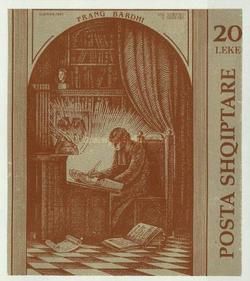 Frang Bardhi at his Desk
