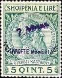 Overprinted T and Takse in red