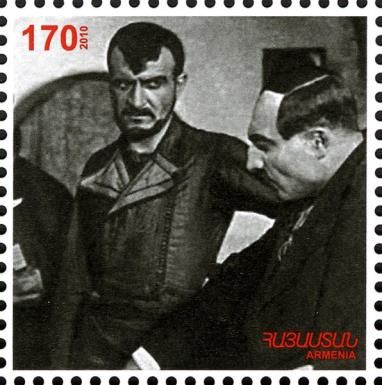 Actors Avet Avetisyan and Davit Malyan