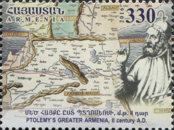 Map of Ptolemy's Greater Armenia (II c. AD)