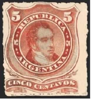 Bernardino Rivadavia (1780-1845) - Rouletted