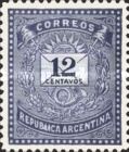 Letter and Posthorn - 19 pearls, perf. 14¼