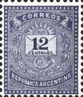 Letter and Posthorn - 19 pearls, perf. 12½