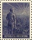 Agricultural workman - perf. 13¼x12½