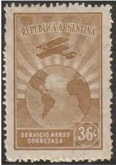 Airplane and Globe