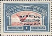 Winged Wheel, blue overprint