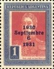 José Francisco de San Martín (1778-1850), overprinted