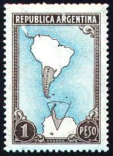 South America Map with Antarctica