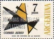 Air Mail - Philatelic Days in Rio de la Plata, ovpt.