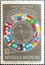 American Armies Conference - Map & Flags of the Americas