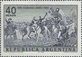 150th Ann. of the Battle of Maipu -O'Higgins & San Martin