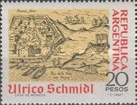 Ulrico Schmidt (1510-1579) - Drawing of Buenos Aires