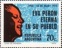 21st anniversary of the death of Eva Perón