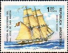 150th anniversary of the exile of General San Martin