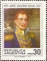 200th Birth Anniv. of Admiral Guillermo Brown (1777-1857)