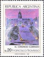 "El Congreso iluminado" by Francisco Travieso (*1942)