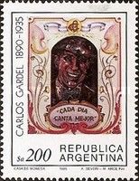 Carlos Gardel, painting by Aldo Severi