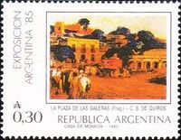 "La plaza de las galeras", Quirós painting