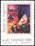 Christmas - Carlos Cortés painting
