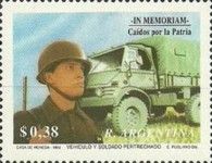 Soldier and truck