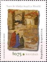 Nativity, Tapestry by Gladys Angelica Rinaldi