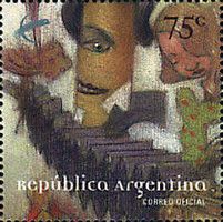 Popular music: "Tango", painting by Carlos Nine