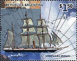 125th Ann. of the Launching of Corvette A.R.A. "Uruguay"