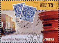 Stamps from Argentina, mailbox