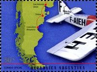 Map of Patagonia and Aeroposta Route