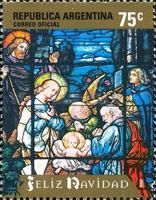 Adoration of Christ, Glass window