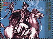 Argentine post rider