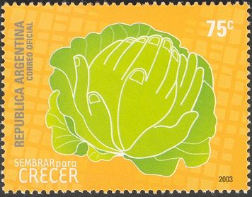 Cabbage and united hands