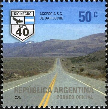 Road leading to S. C. de Bariloche - Rio Negro