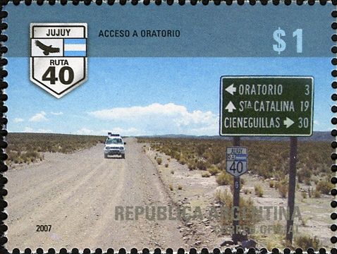 Road leading to Oratorio - Jujuy