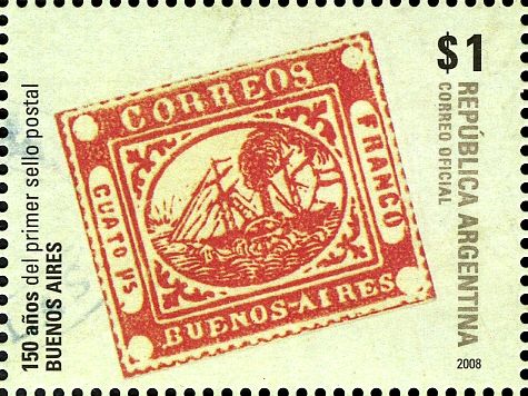 First Postage stamp of Buenos Aires