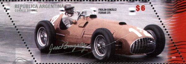 Froilán Gonzalez and Ferrari 375