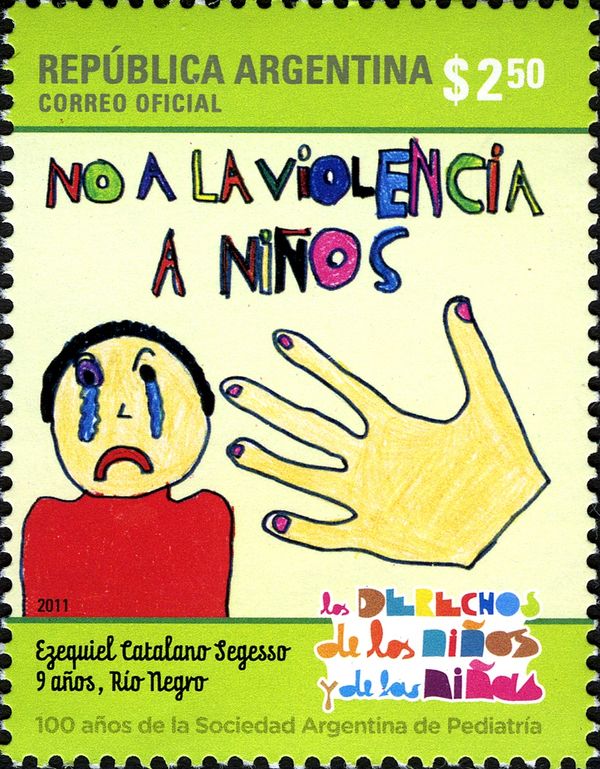 Children's Rights. Painting by Laura F. Martinessi (12 years