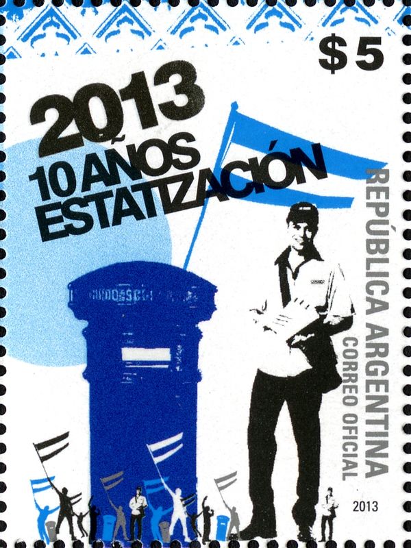 10th Ann. of the Nationalization of the Postal Service (2013