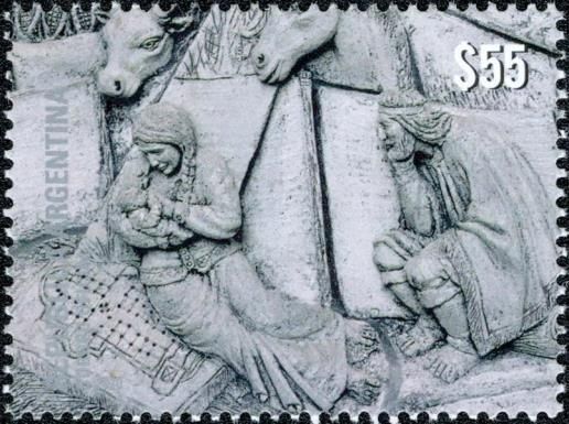 Detail of Christmas Tympanum by Gabriel Cercato