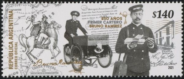 Appointment of First Argentine Postman, 250 Years