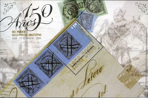 150th Anniversary of the first Argentine postage stamp