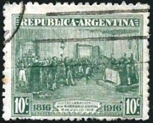 Centenary of Declaration of Independence, ovpt. “M.O.P.”