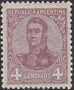 José Francisco de San Martín (1778-1850) - perf. 13¼x12½