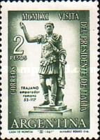 Italian president G. Gronchi Visit - Trajano, Roman Emperor