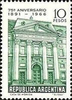 75th Annivwersary of the Argentine National Bank